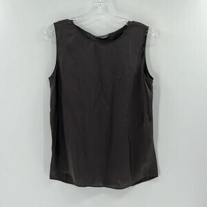 Vince Women's 100% Silk Crossback Tank Top - Brown - Small